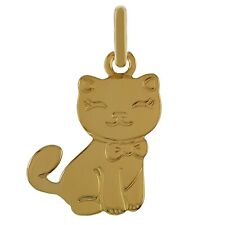 Pendentif chaton Plaqué Or 18