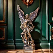 Fantaisie Saint Michel Archange Michel Statue Ange Statue Statue Sculpture Déco