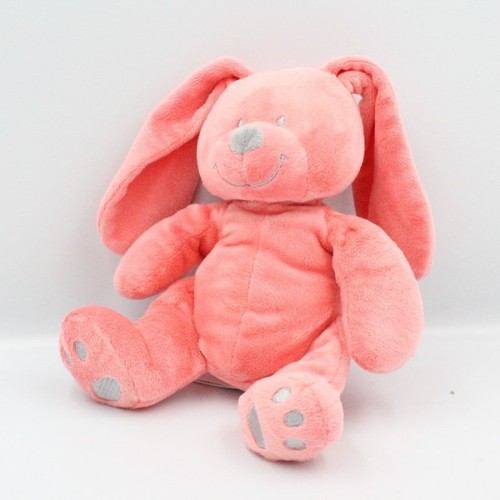 Doudou lapin rose gris simba - doudou,