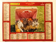 Calendrier des Postes - Almanach PTT - 36 INDRE - 2006 CHAT