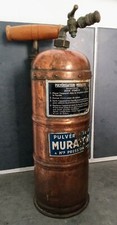 Ancien pulvérisateur en cuivre MURATORI Paris Poignée en bois.     C41