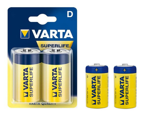 Pile zinc carbone varta lr20 - zinc,