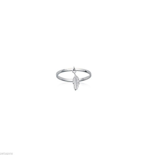 Bague pampille plume taille - bague,