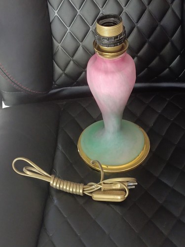 Lampe pâte verre ancienne - pâte,