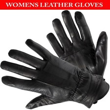 Femmes Cuir Gants Chaud Hiver