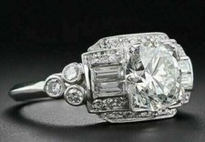 Bague de fiançailles ronde