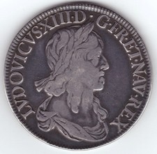 LOUIS XIII Écu, buste drapé
