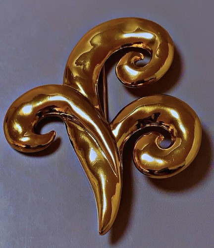 Rare grande vintage broche ysl - vintage,