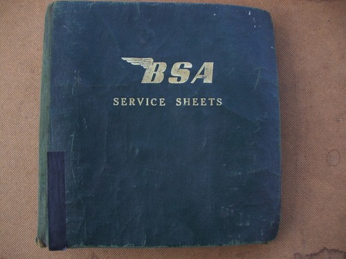 Genuine bsa service sheets - bsa,