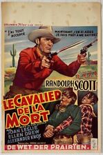THE MAN IN THE SADDLE (1951) RANDOLPH SCOTT - Belgian 14x22 - VERY GREAT ART