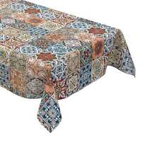 Nappe en Toile Cirée 01657-01 Coloré Carrelage Mosaïque Portugal Carré Rond Oval