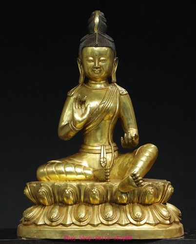 Tibet pure bronze gilt - 19.2",