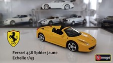 Voiture Miniature Bburago 1/43 – Ferrari 458 Spider jaune