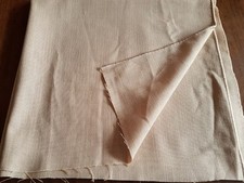 Tissus - coupon en lin beige -