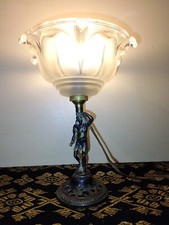 antique Lampe art nouveau deco