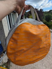 Sac À Main Lancaster Orange/Blanc Rond Ovale