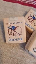 ANCIEN PAQUET PUBLICITAIRE TROUPE FRANCAISE 39/45 CAFE BISTRO CENDRIER FUMEUR