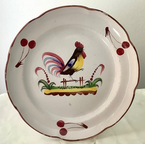 Ancienne assiette coq au - ancienne,