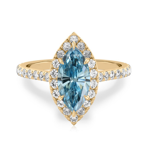 Bague diamant bleu - , fantaisie