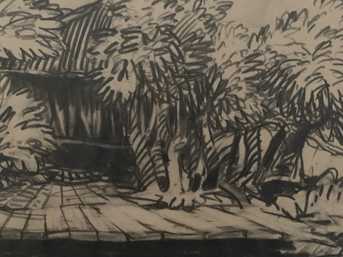 Tableau ancien paysage