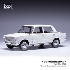 Fiat 124 blanche de 1970 au 1/18 de IXO 18CMC2050P.24