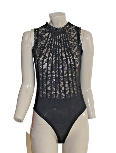 Body dentelle transparente - body,
