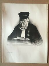 Lithographie Honoré Daumier - Les Gens de justice - Jacquinot-Godard magistrat