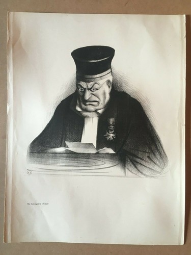 Lithographie honoré daumier - honoré,