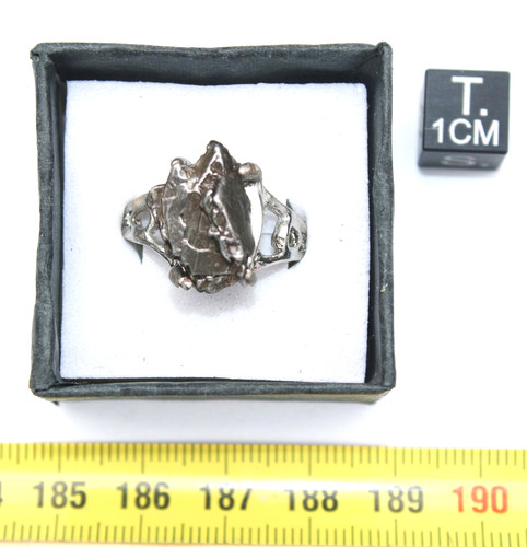 Bague météorite campo - météorite, del