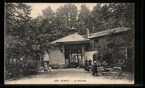 Cpa gannat rotonde - la,