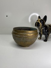 Cache pot en cuivre laiton à