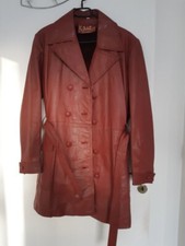 trench femme coat L vrai cuir très bon état