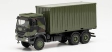 Herpa 746793 - Camion militaire Iveco Trakker 6x6 container 20 pieds - HO (1:87)