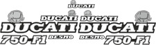 Ducati 750 F1 réplique DECALS