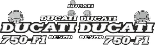 Ducati 750 réplique decals - ducati,