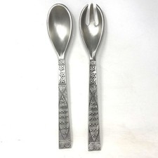 Vtg Seagull Pewter Serving