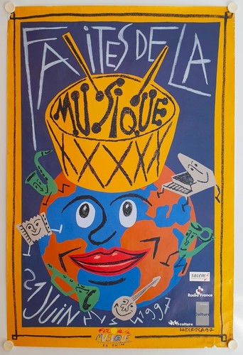 Affiche fête musique - de,