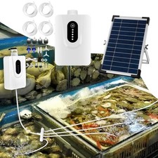 Oxygénateur Aquarium Pompe à Air Extérieur 6000mAh Batterie 6W Charge Solaire