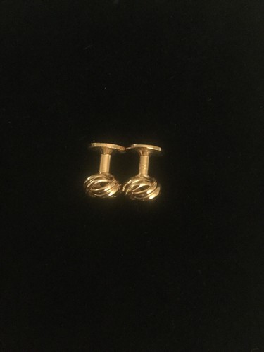Vintage mens shiny gold tone - vintage,
