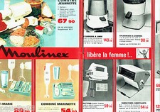 PUBLICITE ADVERTISING 056  1964  Moulinex  le combiné Jeanette ( 2p) éléctroména