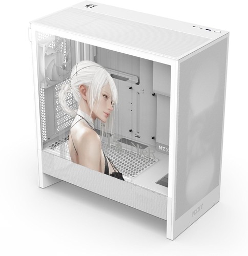 Boîtier blanc nzxt flow - blanc, h5