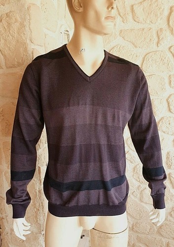 Pull violet avec - , laine