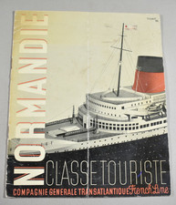 Normandie classe touriste Compagnie générale transatlantique French Line 1935