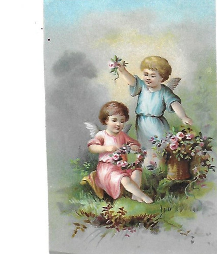 Ancien chromo angelots - ancien,