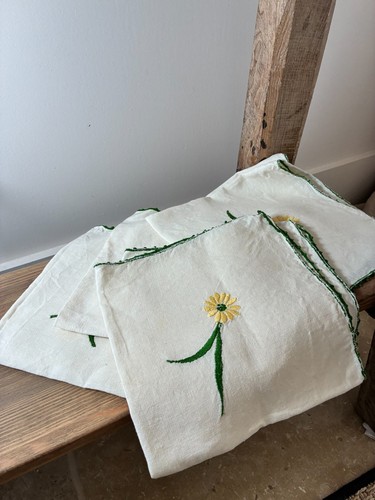 Lot serviettes anciennes - serviettes,