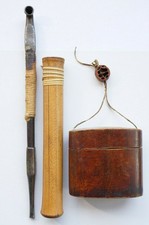 Pipe Inro Ojime & Argentée en