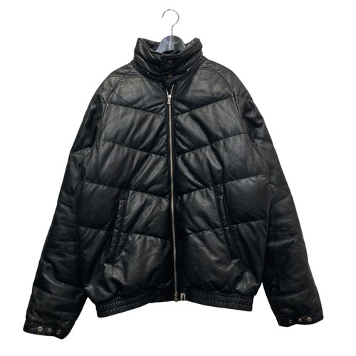 Doudoune cuir noir - cuir, a
