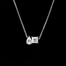 Collier femme double pierre FN