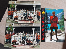 lot de 3 cartes postale gendarmerie royale du canada mounted police rcmp