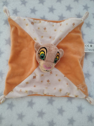 Doudou plat carré lion nala - plat,